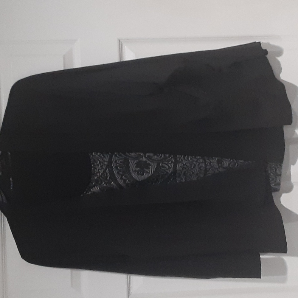 Croft Barrow black and grey pattern shell with mock black jacket